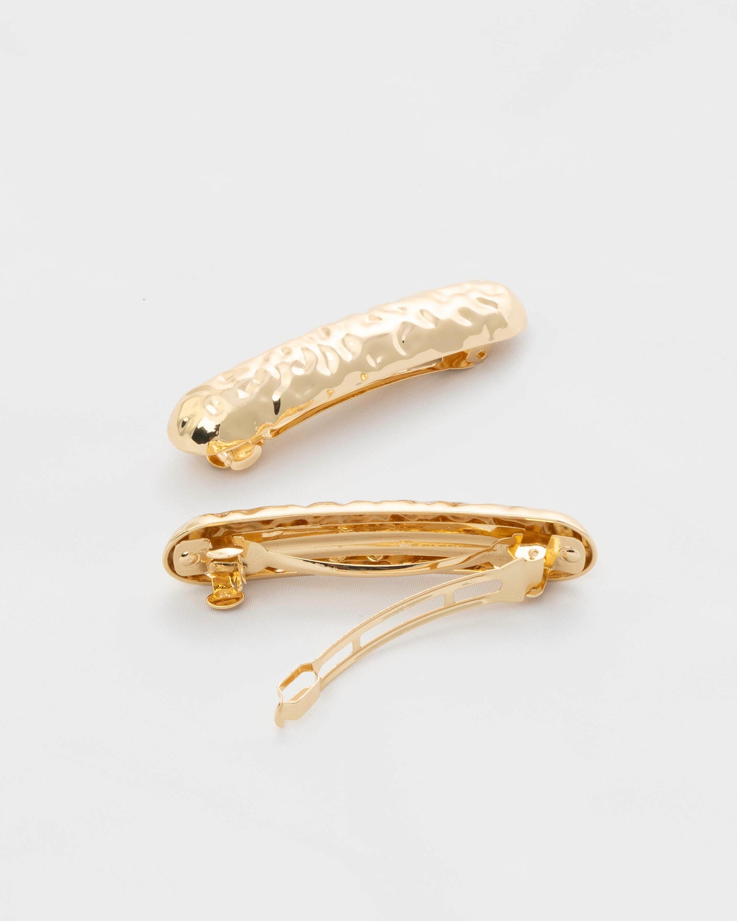 HAMMERED BAR BARETTE